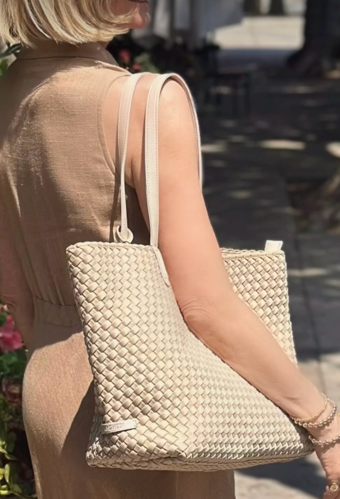 Jet Setter Small Tote - Ecru