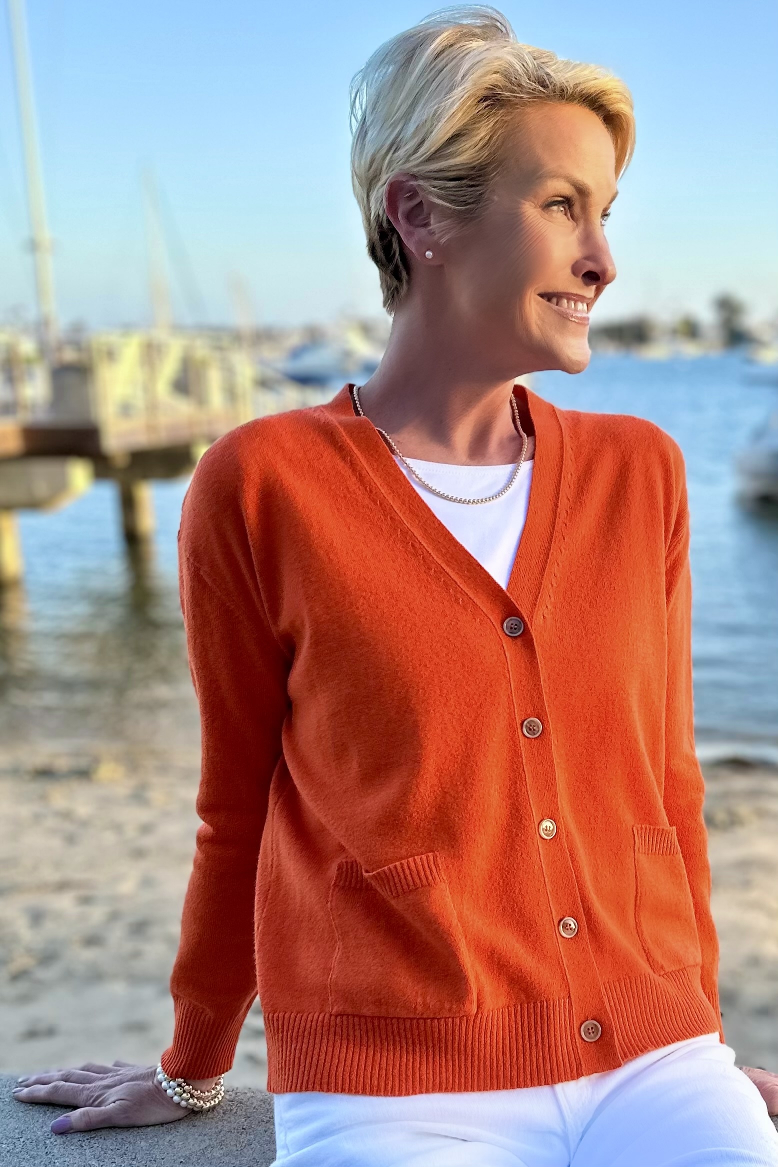Summer Cardigan Orange